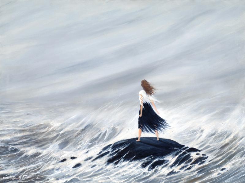 “Standing on the Rock,” by Ellen Rice.